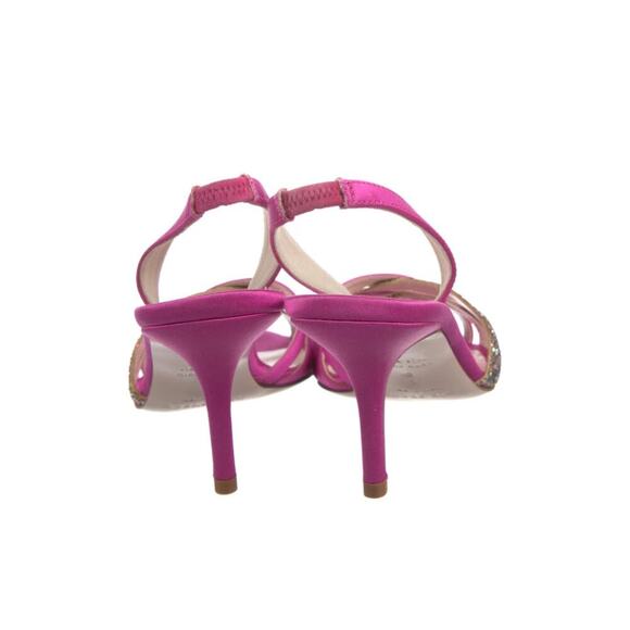 Kate Spade Pink Glitter Strappy Heels sz 6 - Picture 3 of 5